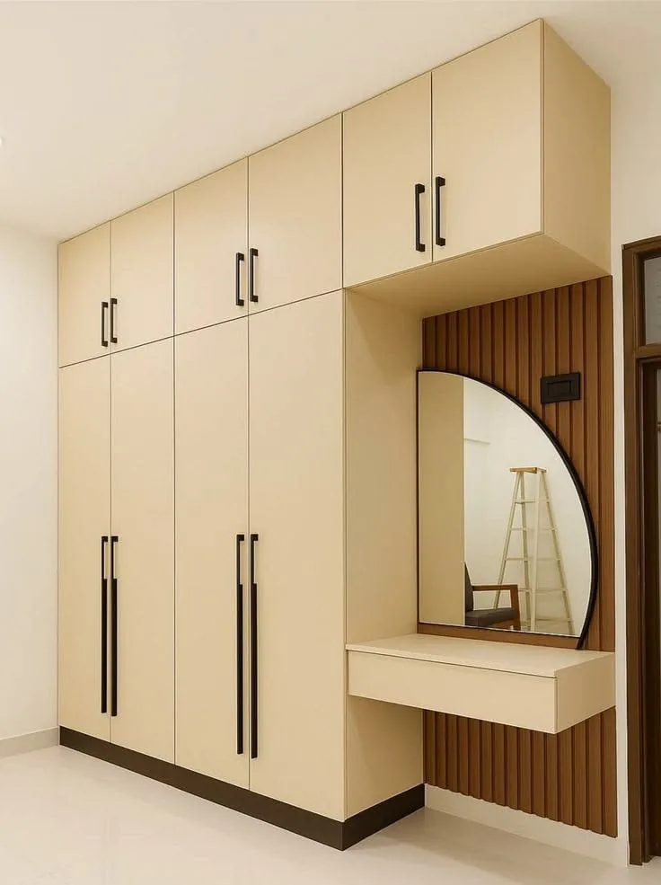 Cream Wardrobe with Vanity — Wardrobes